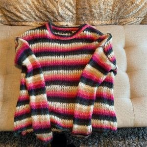 Forever 21 Mutli- Colored Striped Sweater